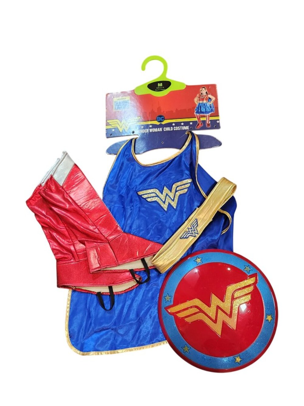 Wonder Woman Accessory Kit Cape Belt Boot Covers Shield